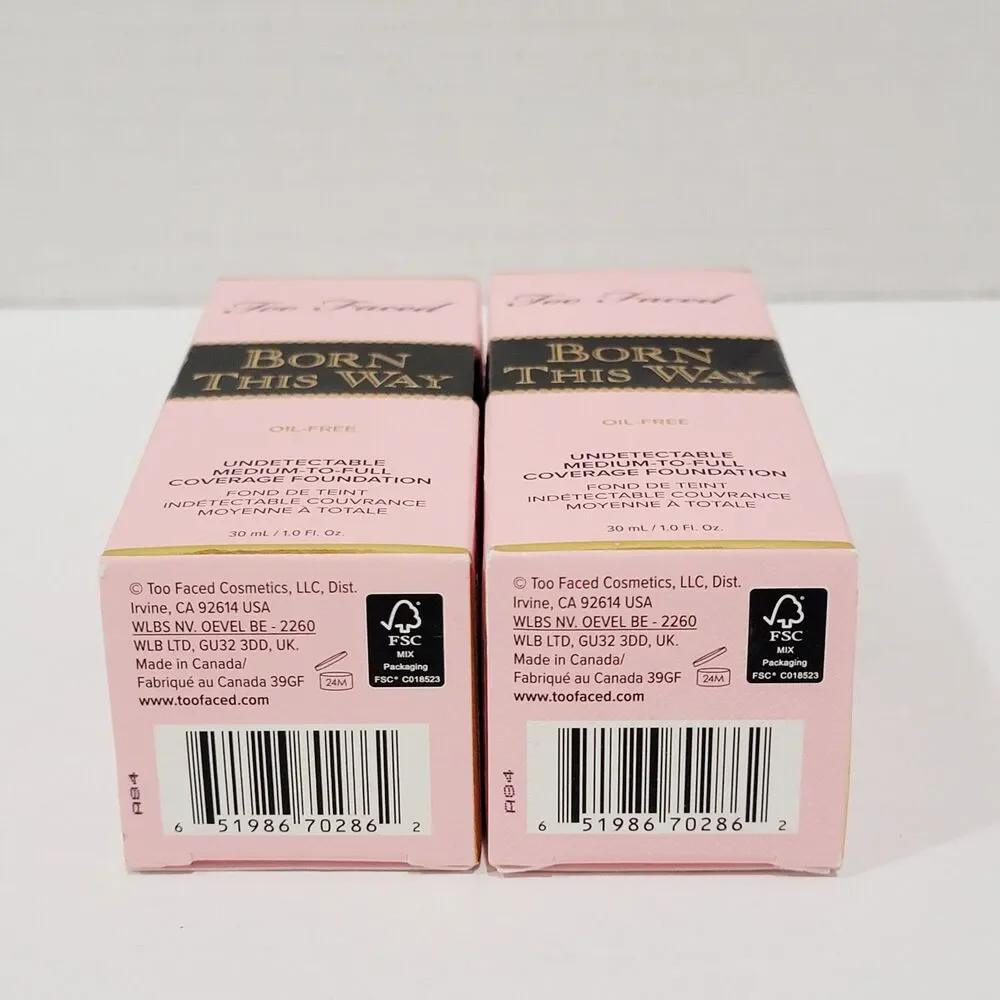 Too Faced Born This Way SPICED RUM Undetectable Med to Full Foundation 1.0oz Lot